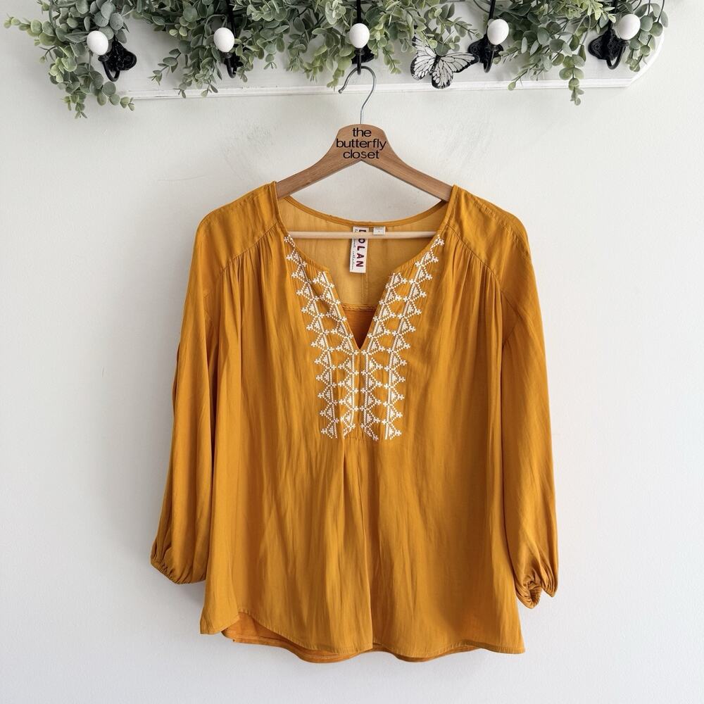 Anthropologie Dolan Alvia Peasant Embroidered Blouse Small